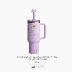 Stanley x LoveshackFancy Quencher 40oz - Happy Thoughts